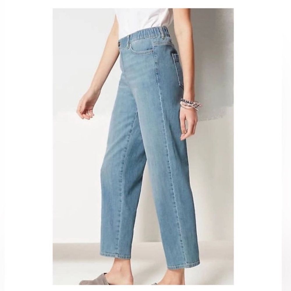 J.Jill Pure Jill Relaxed Ankle Crop Jeans Size XL Petite - Picture 3 of 10